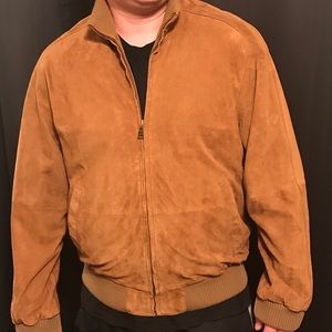 Jos. A. Bank Goatbomber Leather jacket